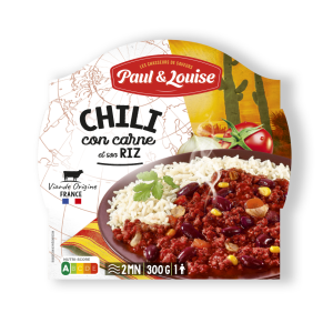 Paul & Louise Čili kon karne ar baltajiem rīsiem, 300g.