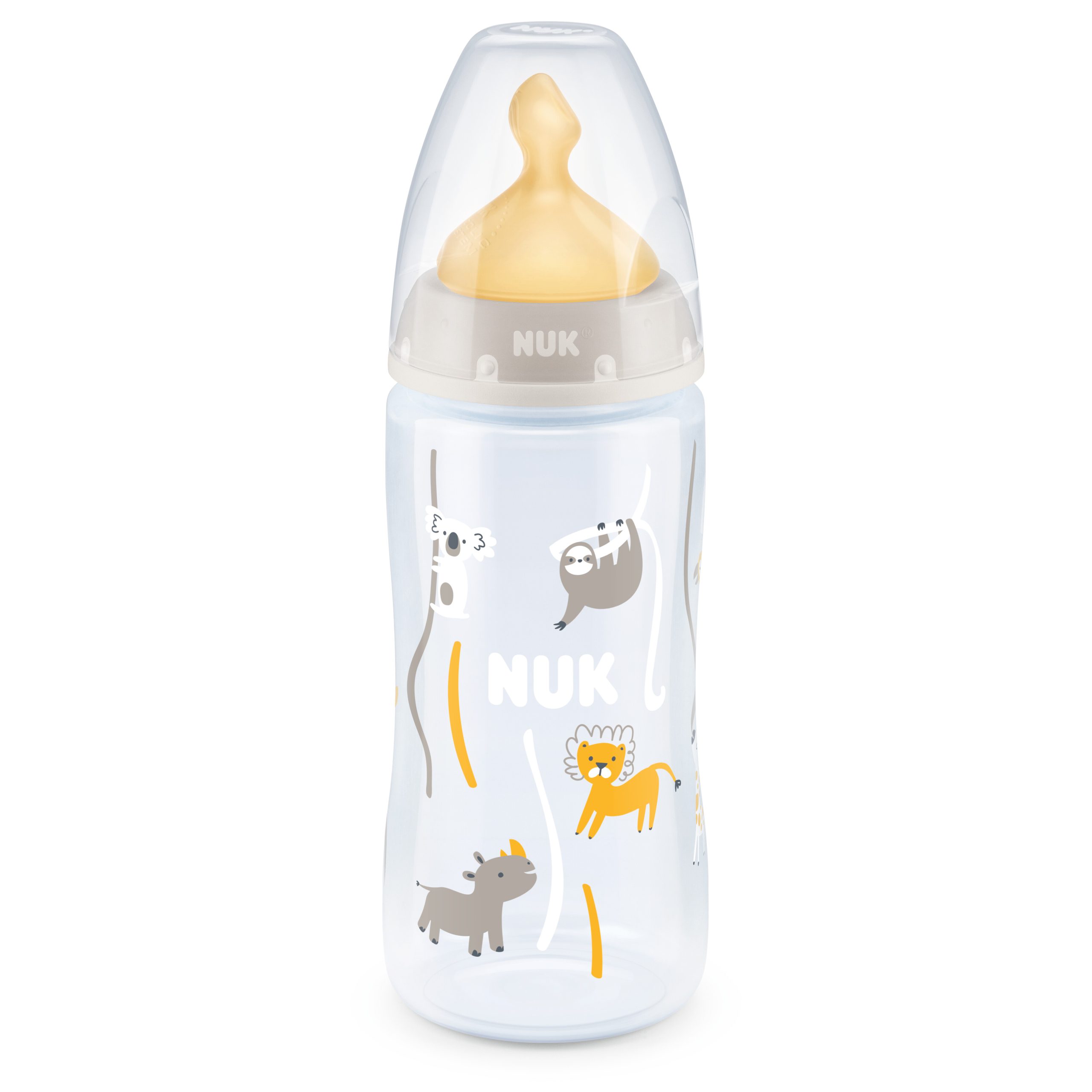 NUK First Choice+ Pudele 300 ml ar temperatūras kontroli, ar lateksa M izmēra knupīti (0-6 mēn.) - Image 2