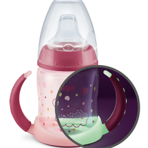 NUK First Choice Mācību pudele NAKTS, 150 ml ar silikona snīpīti, (6-18 mēn.)