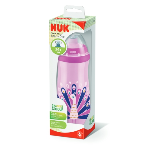 NUK First Choice+ Mācību pudele "Sports Cup" ar krāsas mainošu efektu, 450 ml - Image 2