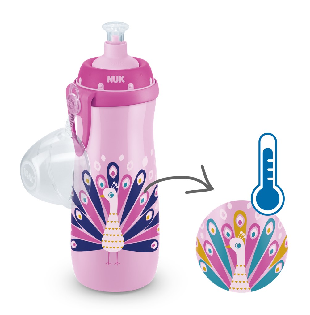 NUK First Choice+ Mācību pudele "Sports Cup" ar krāsas mainošu efektu, 450 ml - Image 3
