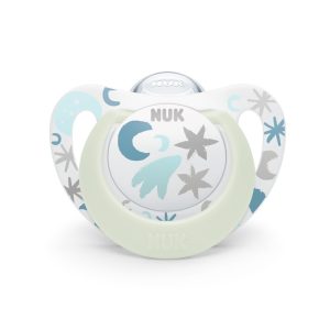 Silikona māneklis NUK Star Night , 0-6 mēn.