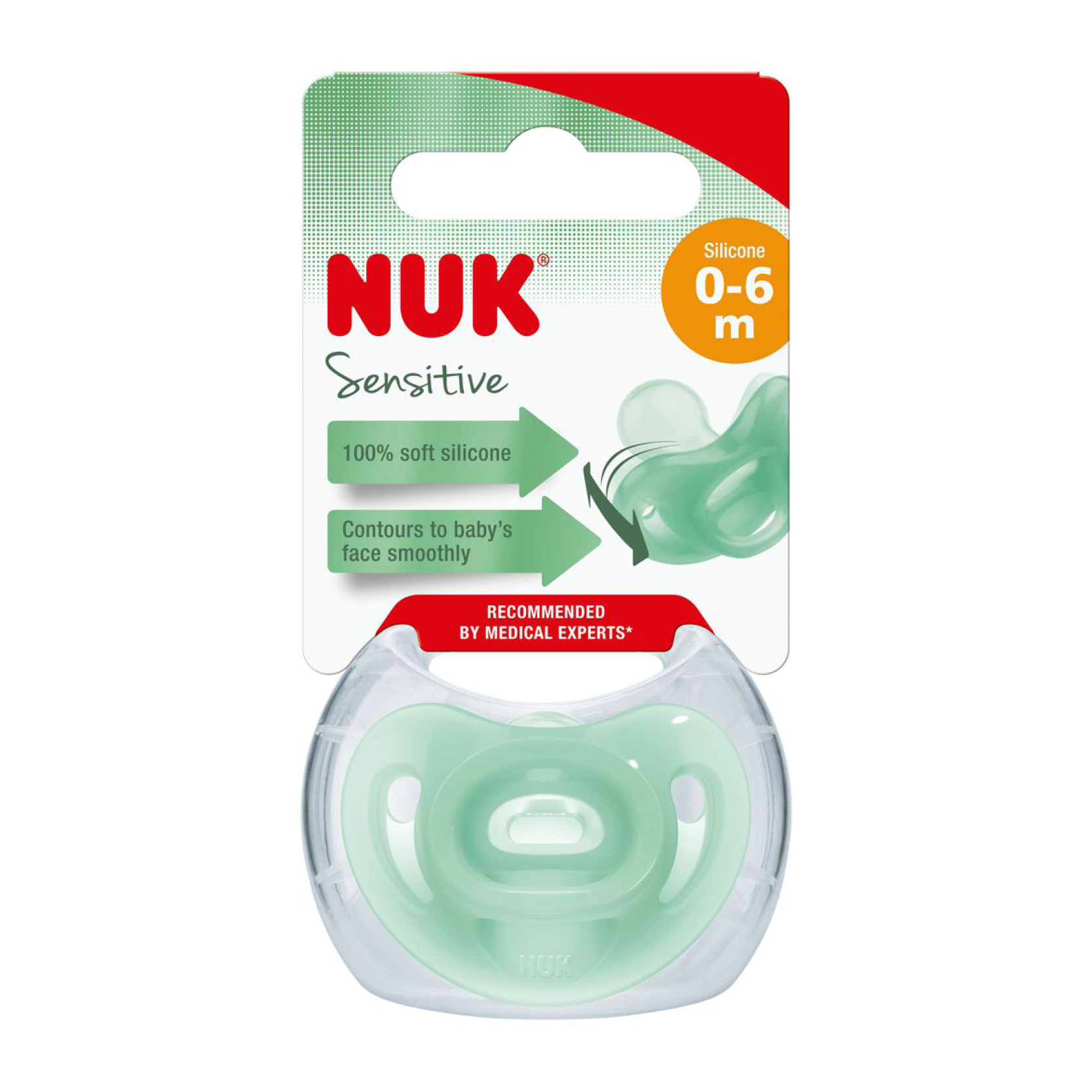 Silikona māneklis NUK SENSITIVE, 0-6 mēn. - Image 2