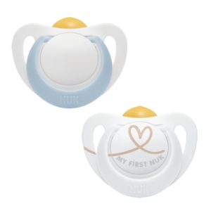 Lateksa māneklis NUK Star, 0-6 mēn., 2 gab.