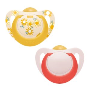 Lateksa māneklis NUK Star, 18-36 mēn., 2 gab.