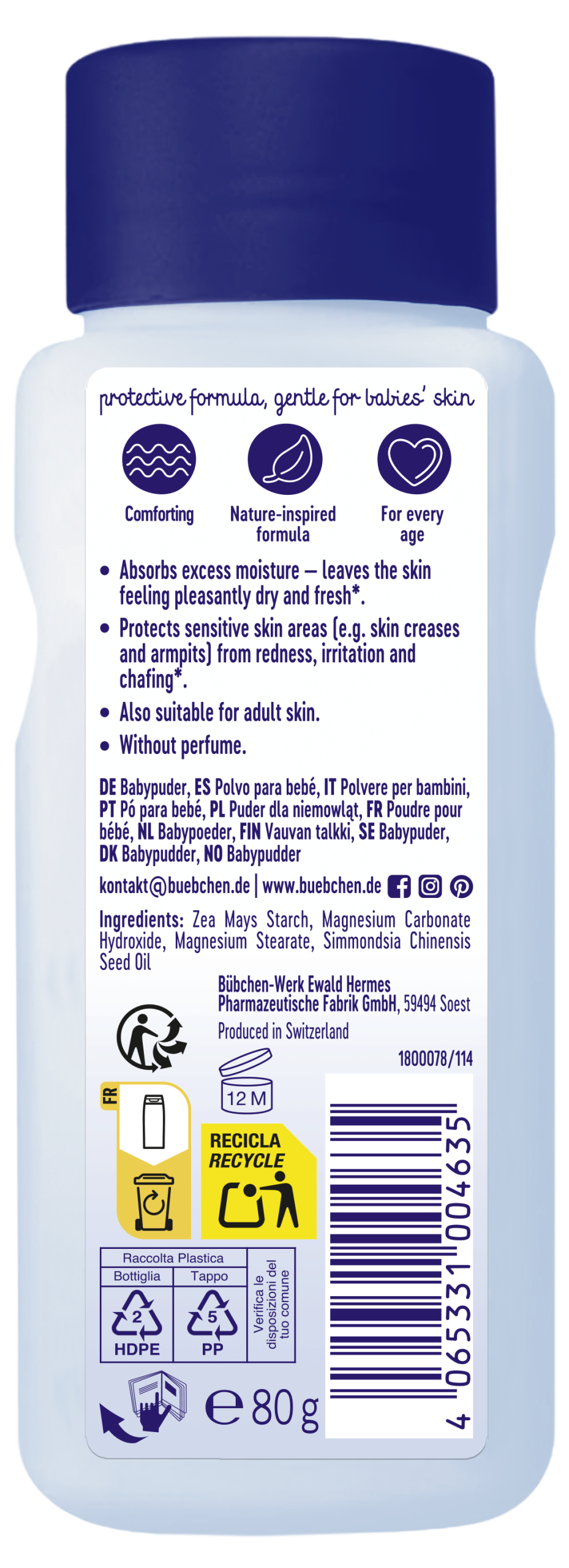 Bübchen SOS pūderis, 80g - Image 2