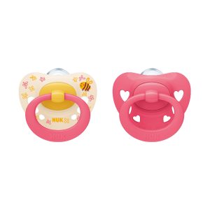 Silikona māneklis NUK SIGNATURE, 6-18 mēn., 2 gab.