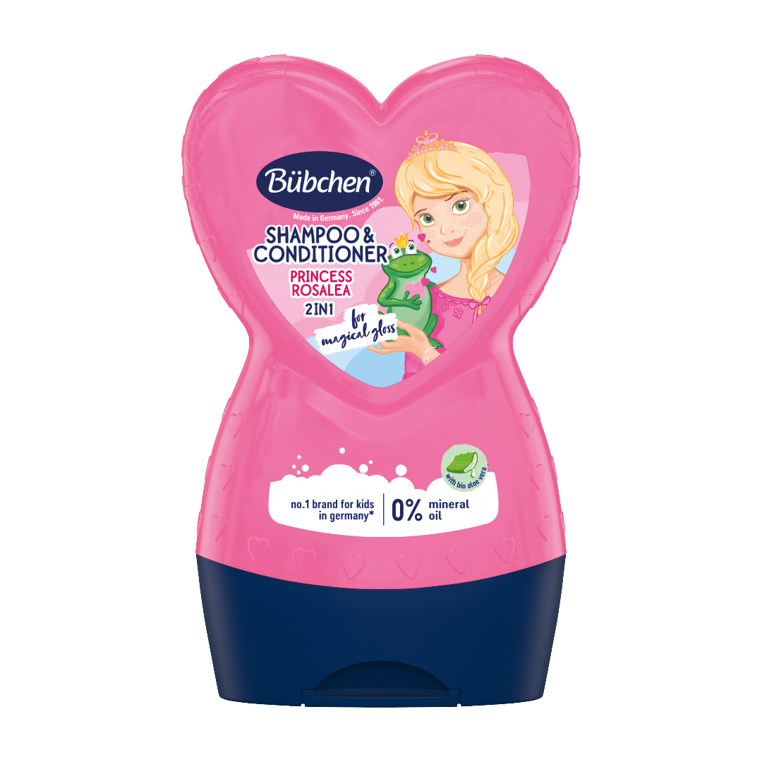 Bübchen Šampūns un balzāms "Princese Rozālija", 230 ml