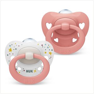 Silikona māneklis NUK SIGNATURE, 0-6 mēn., 2 gab.